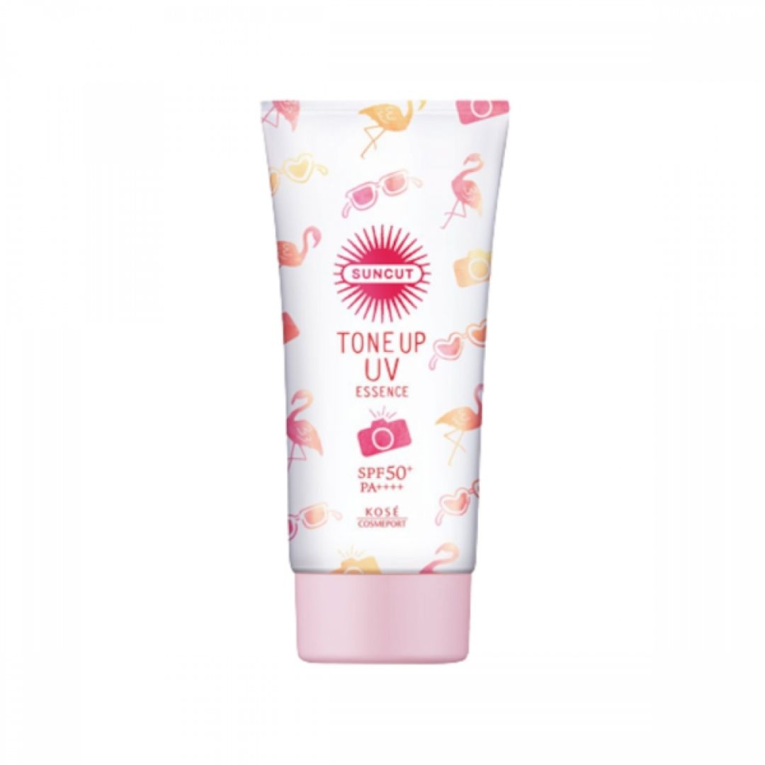 KOSE Sun Cut Tone Up UV Essence Pink Flamingo SPF50 + PA +++ + 80G