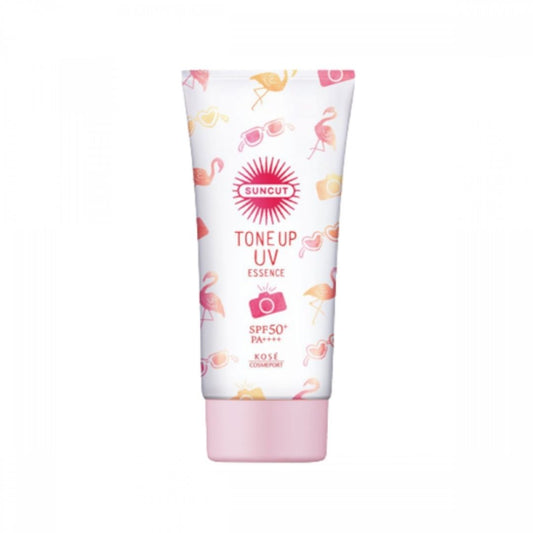 KOSE Sun Cut Tone Up UV Essence Pink Flamingo SPF50 + PA +++ + 80G