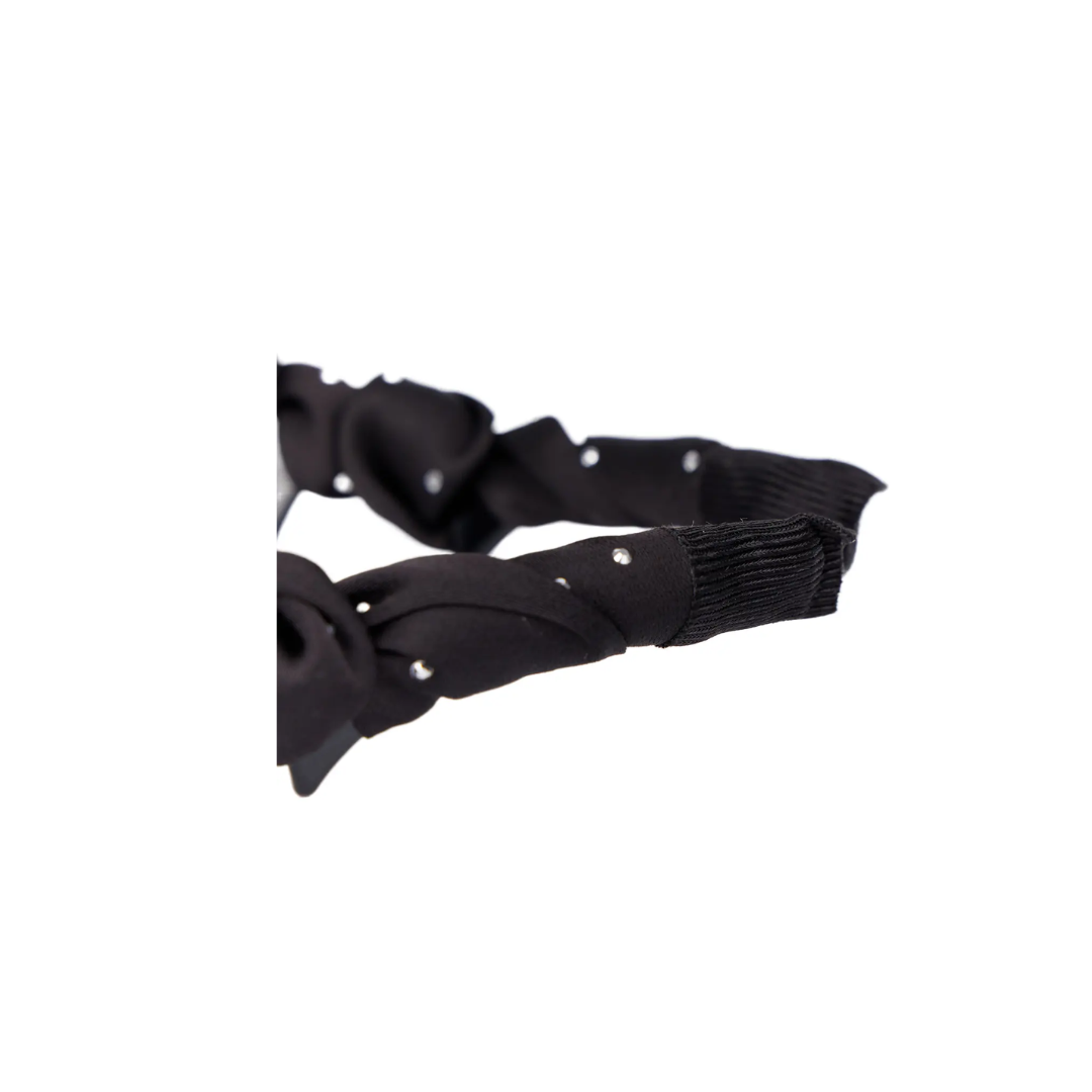 Korean Style Black Polka Dot Headband – BLK/WHT