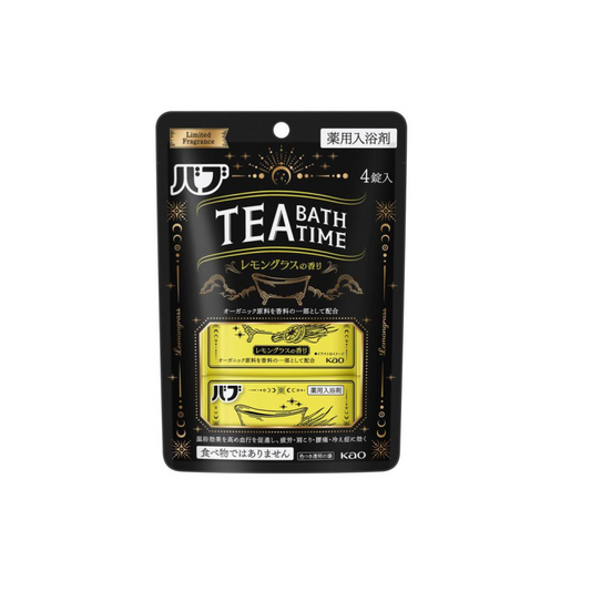 Kao Tea Bath Time Soaks Lemongrass Scent 4 tablets 160g
