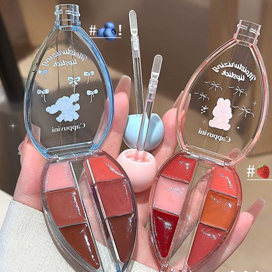 CAPPUVINI Makeup Jelly Lip Glaze – Mirror Crystal Lip Tint Palette (6g) - 02