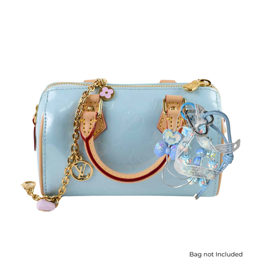 Handmade Cute Bag Charm Keychains - Blue