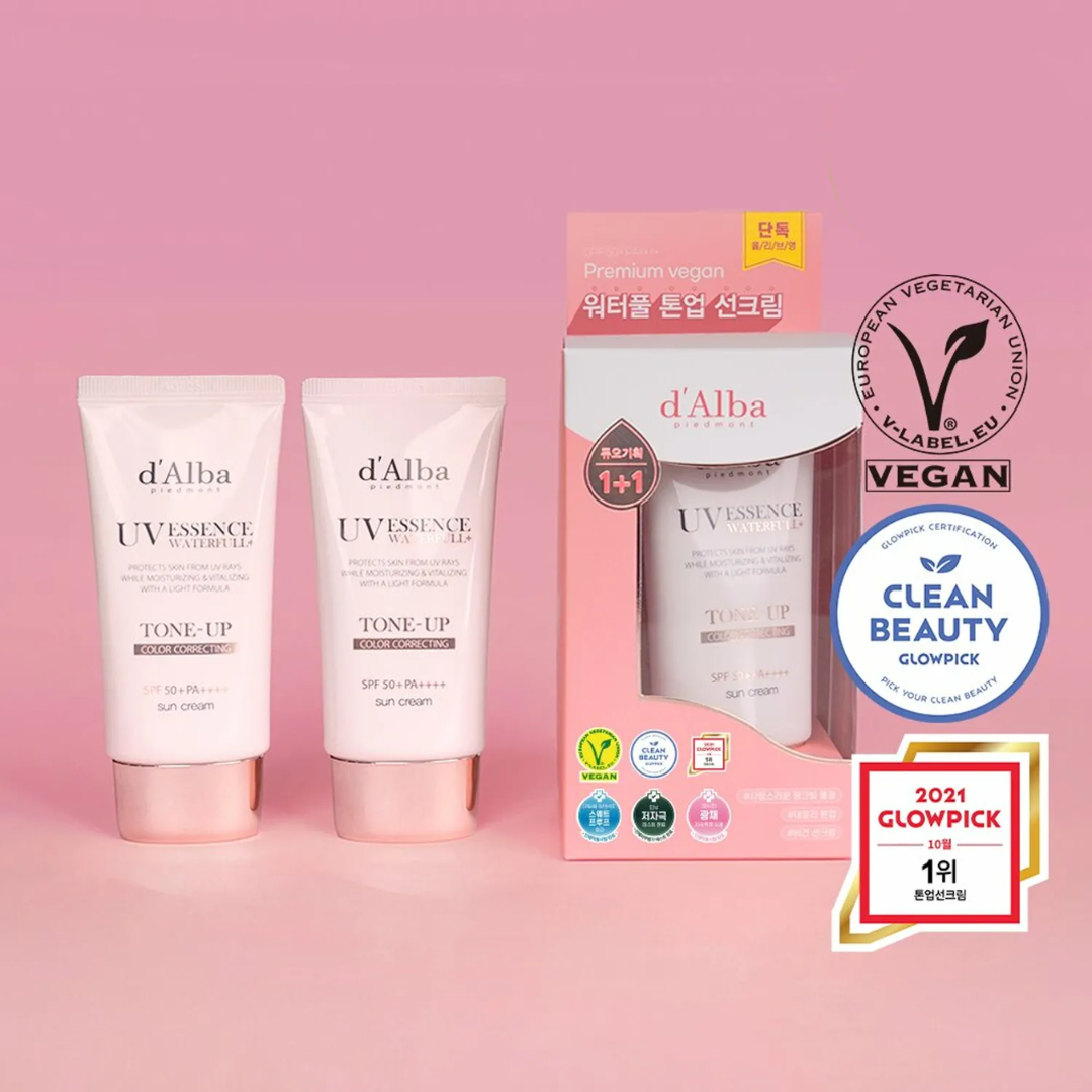 d'Alba Waterfull Tone-Up Sun Cream Duo Set 100ml (50ml+50ml)