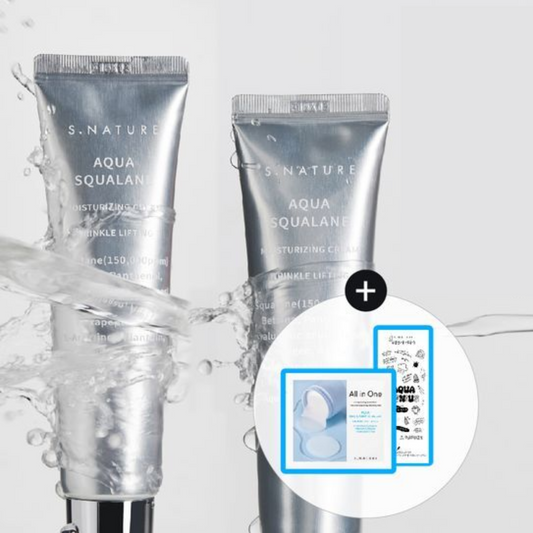 S.NATURE Aqua Squalane Moisturising Twin Pack Cream Set 2 x 60ml