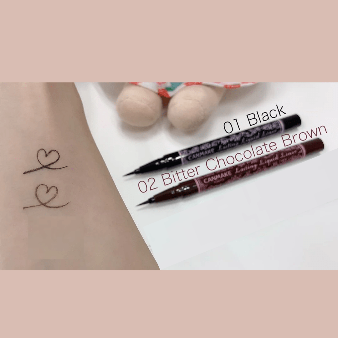 CANMAKE Lasting Liquid Liner 02 Butter Chocolate Brown 0.5ml - CJL Beauty & HomeCANMAKE Lasting Liquid Liner 02 Butter Chocolate Brown 0.5ml
