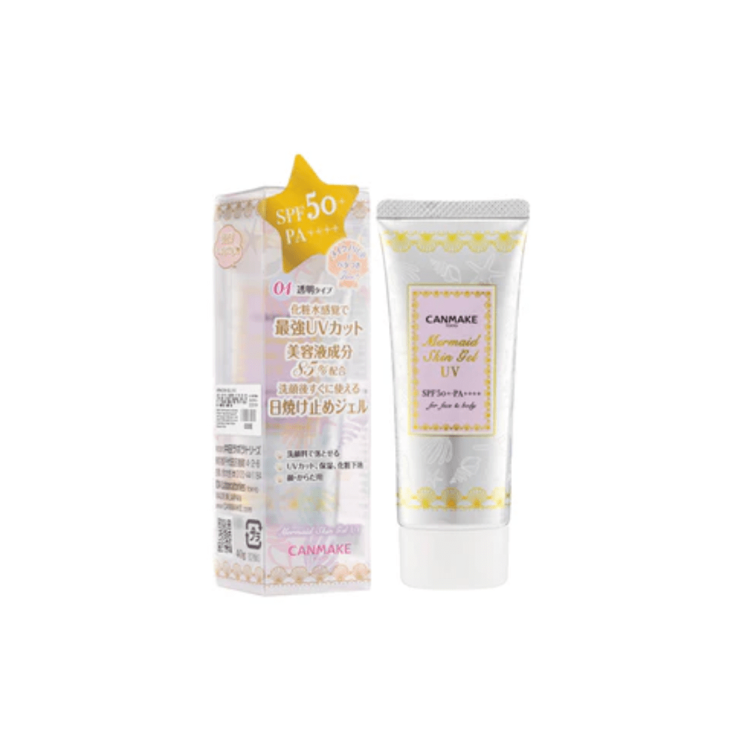 CANMAKE Mermaid UV Skin Gel SPF 50+ PA++++ 01 Clear 40g - CJL Beauty & HomeCANMAKE Mermaid UV Skin Gel SPF 50+ PA++++ 01 Clear 40g