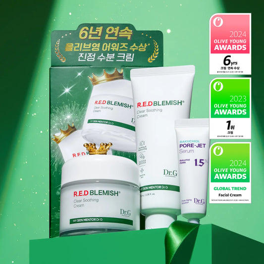 Dr.G R.E.D Blemish Clear Soothing Cream 3 Piece Set