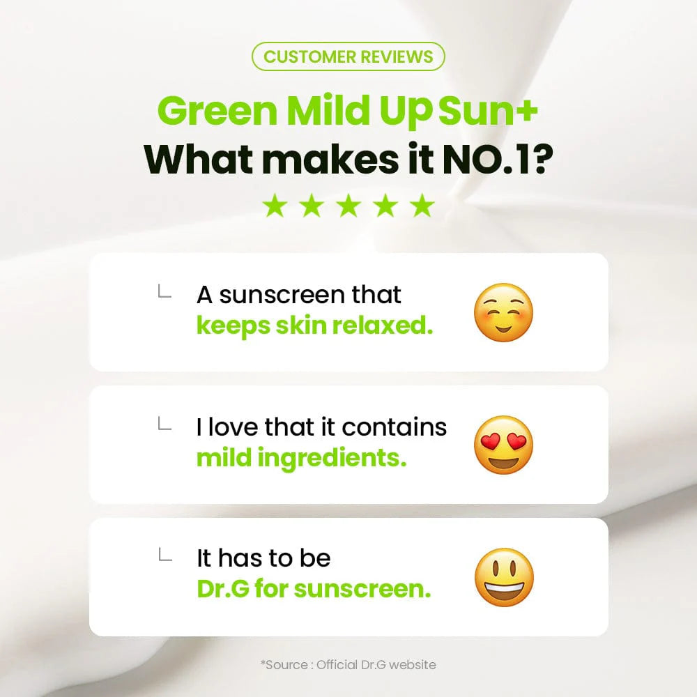 DR.G GREEN MILD UP SUN+ 50ml 2 Pack