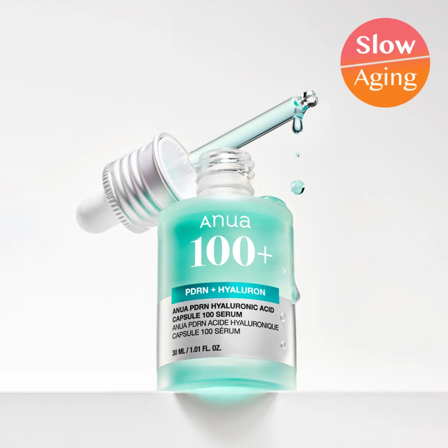 Anua PDRN Hyaluronic Acid Capsule 100 Serum 60ml (30ml bottle + 30ml refill)