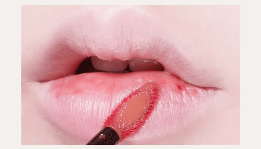 Dinto Blur Glow Lip Tint 205 3.5g + Mini Glow Cheek P205 1.6g Set