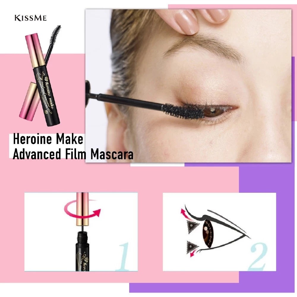 KissMe Heroine Make Volume and Curl Waterproof Mascara 01 Jet Black 6g