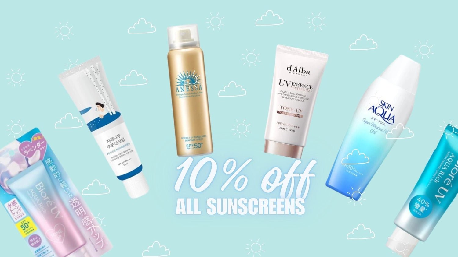 Welcome Spring Sale- 10% off ALL SUNSCREEN