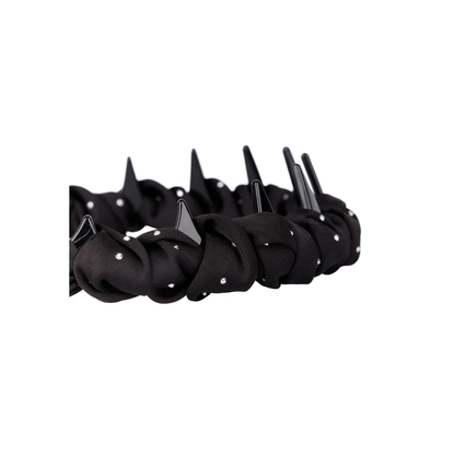 Korean Style Black Polka Dot Headband – BLK/WHT