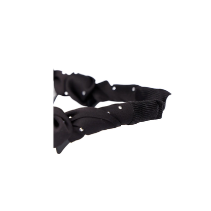 Korean Style Black Polka Dot Headband – BLK/WHT