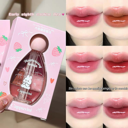 CAPPUVINI Makeup Jelly Lip Glaze – Mirror Crystal Lip Tint Palette (6g) - 02