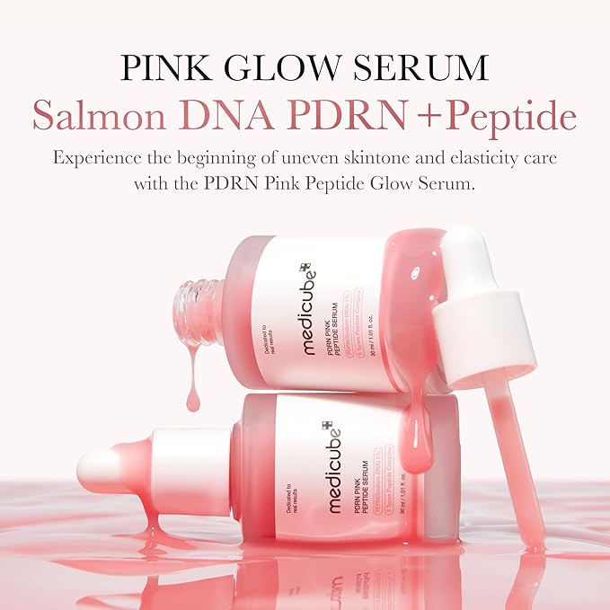 medicube PDRN Pink Peptide Ampoule 60ml (2 x 30ml bottles)