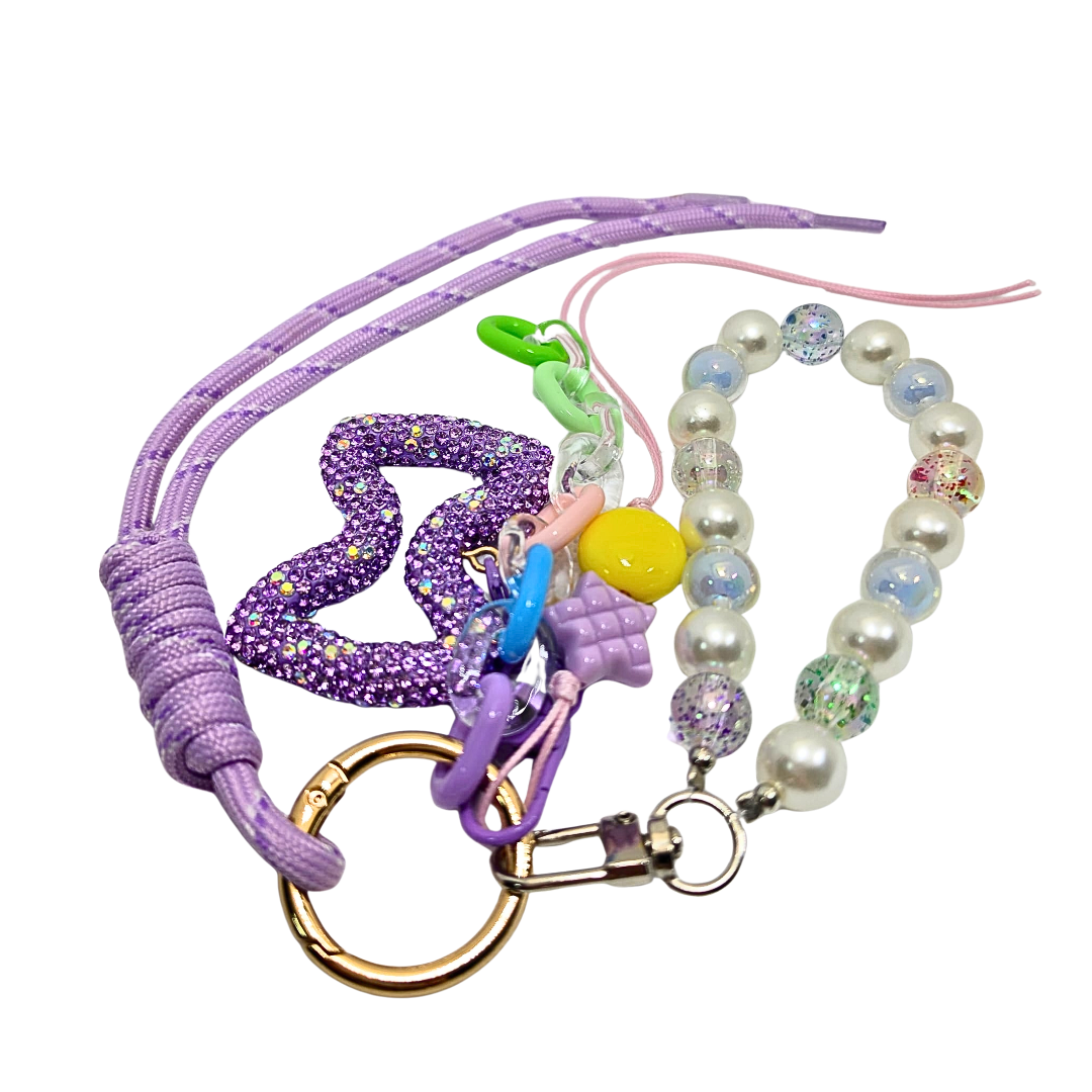 Bow Pearl Beaded Bag Charm – Elegant Handbag Accessory