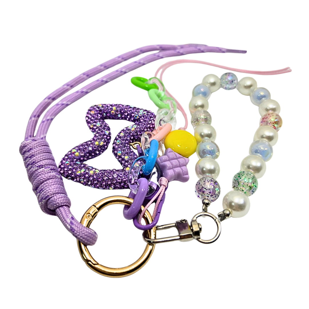 Bow Pearl Beaded Bag Charm – Elegant Handbag Accessory