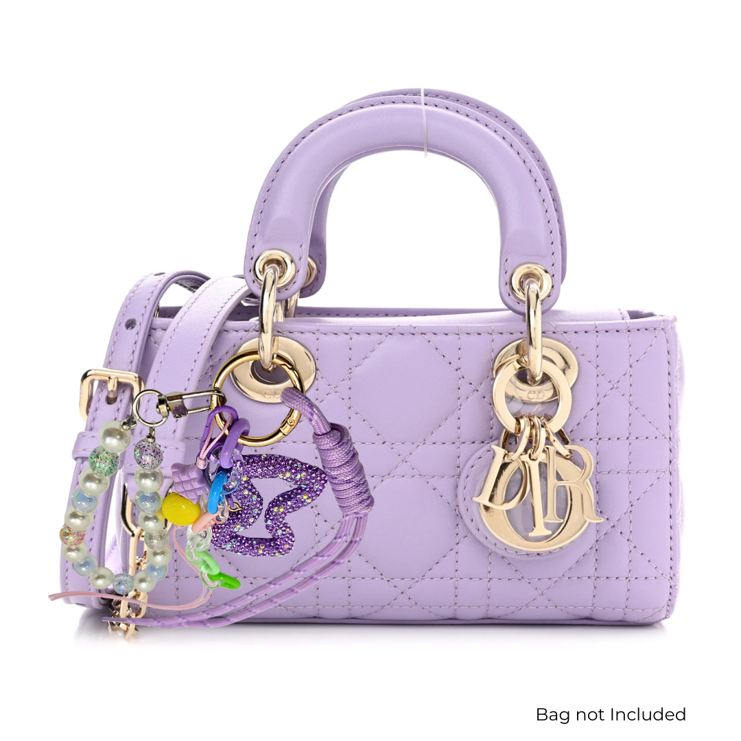 Bow Pearl Beaded Bag Charm – Elegant Handbag Accessory