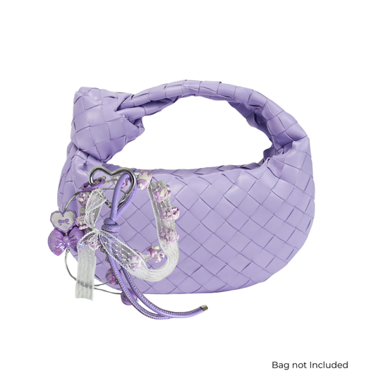 Handmade Cute Bag Charm Keychains - Lavender Purple