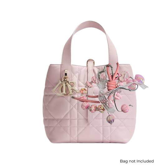 Handmade Cute Bag Charm Keychains -  Baby Pink