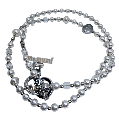 Memumi Pearl & Crystal 2-Piece Phone Lanyard Set – Crossbody & Wristlet Strap