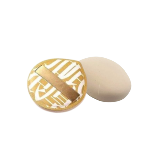 Professional Cosmetic Triangle Makeup Air Cushion Sponge Yellow Print - Medium