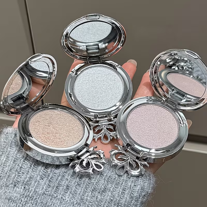 NICEKEY Pink Ballet Monochrome Highlighter Powder Silver Sparkle 03 – 4.8g