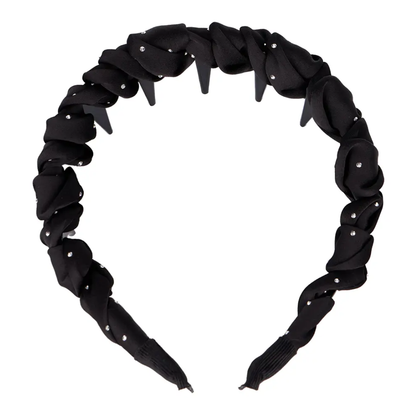 Korean Style Black Polka Dot Headband – BLK/WHT