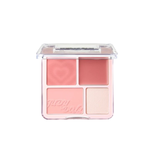 JUDYDOLL 2 in 1 Blush Highlight Palette - 02 Fresh Peach