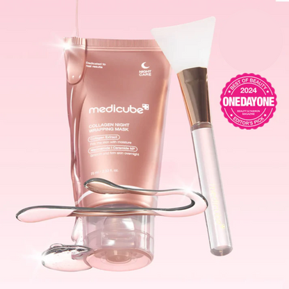 medicube Collagen Night Wrapping Mask 75ml + Jelly Brush