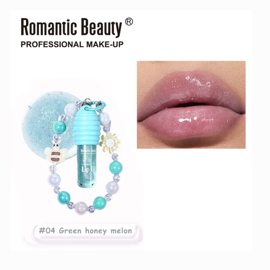 Romantic Beauty Lip Shimmer Oil Keychain 5ml - 04 (green honey melon)