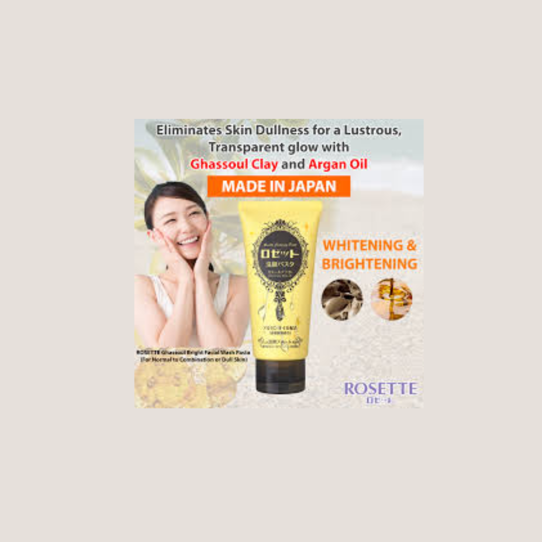 Rosette Face Wash Pasta Ghassoul Bright 150g