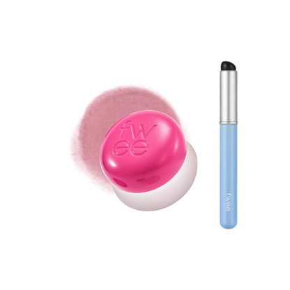 fwee Lip & Cheek Blurry Pudding Pot + Blending Brush 5g (Baby PK01)