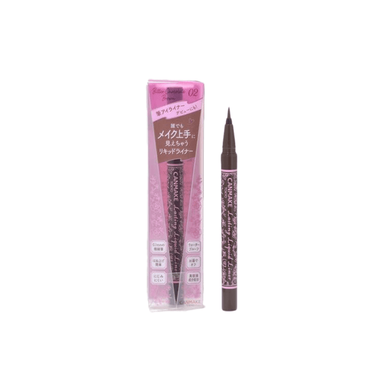 CANMAKE Lasting Liquid Liner 02 Butter Chocolate Brown 0.5ml - CJL Beauty & HomeCANMAKE Lasting Liquid Liner 02 Butter Chocolate Brown 0.5ml