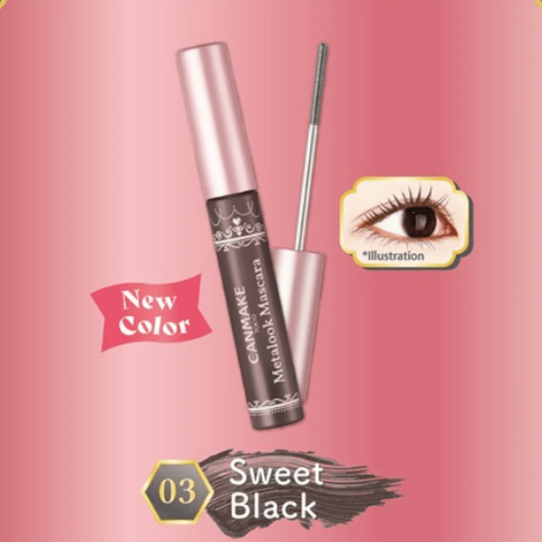 CANMAKE Metalook Mascara 03 Sweet Black 4g - CJL Beauty & HomeCANMAKE Metalook Mascara 03 Sweet Black 4g