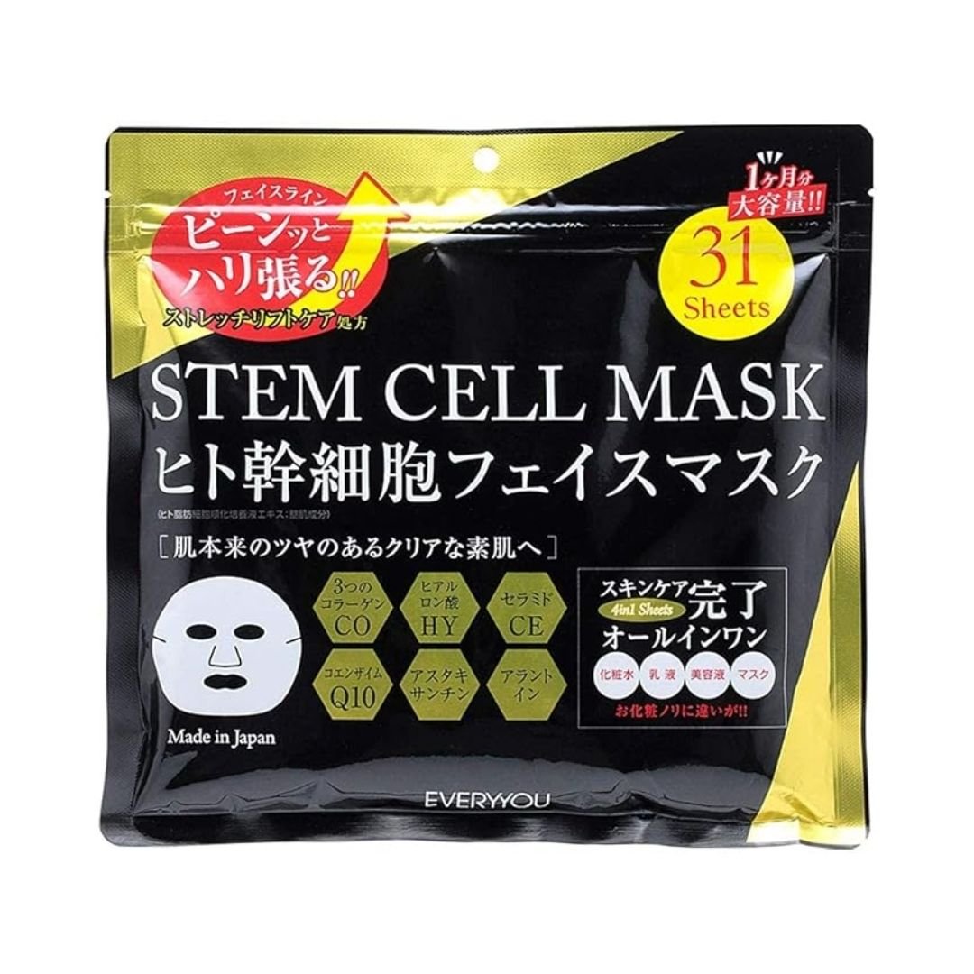 EVERYYOU Stem Cell Facial Mask - 31 sheets - CJL Beauty & HomeEVERYYOU Stem Cell Facial Mask - 31 sheets