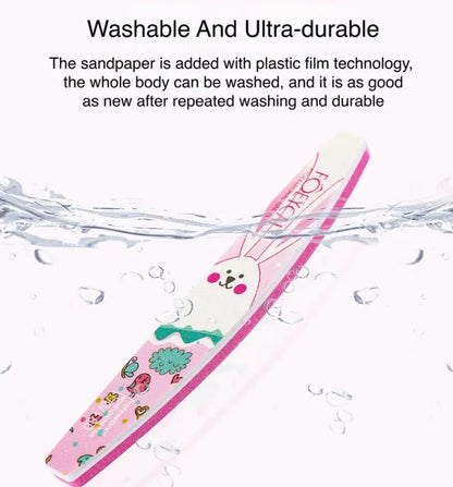 Cute Bunny Washable Nail File – Ultra Durable Nail Buffer
