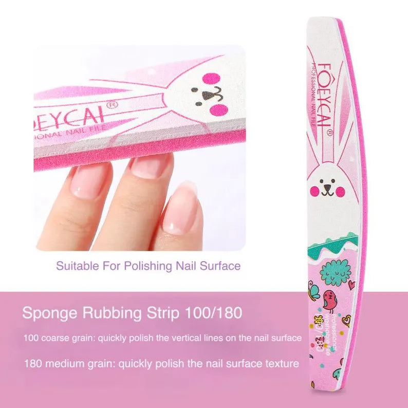 Cute Bunny Washable Nail File – Ultra Durable Nail Buffer