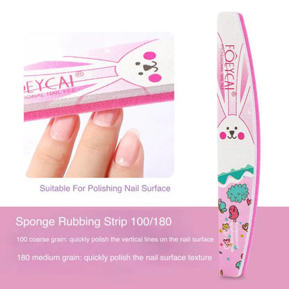 Cute Bunny Washable Nail File – Ultra Durable Nail Buffer
