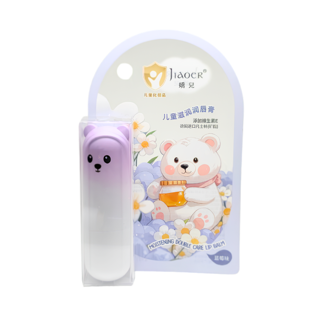 Jiaoer Moistening Double Care Lip Balm Purple - 3.2g